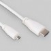 Raspberry Pi Додаткове обладнання до промислового ПК Raspberry Pi Кабель microHDMI-HDMI для Raspberry Pi 1м офіційний білий (SC0358)