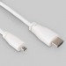 Raspberry Pi Додаткове обладнання до промислового ПК Raspberry Pi Кабель microHDMI-HDMI для Raspberry Pi 2м офіційний білий (SC0531)