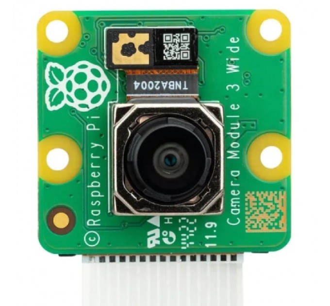 Raspberry Pi Додаткове обладнання до промислового ПК Raspberry Pi Модуль камери Raspberry Pi Camera Module 3 ширококутна (SC0874) (SC0874)