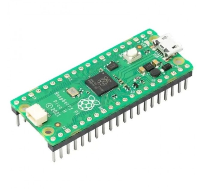 Raspberry Pi Додаткове обладнання до промислового ПК Raspberry Pi Мікроконтролер Raspberry Pi Pico H (SC0917) (SC0917)