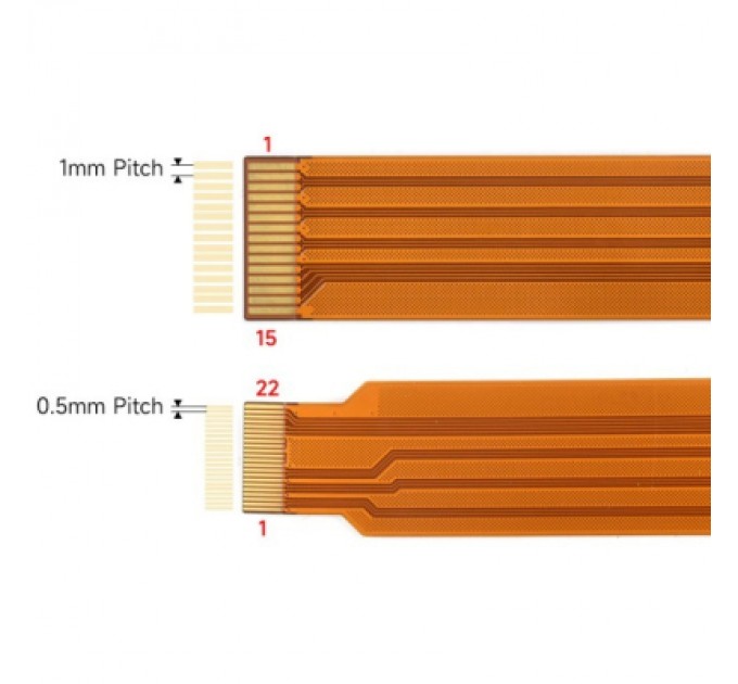 Raspberry Pi Додаткове обладнання до промислового ПК Raspberry Pi Кабель-адаптер для камери під Raspberry Pi 5 довжина 300мм (SC1129) (SC1129)