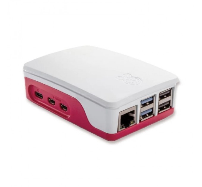 Raspberry Pi Додаткове обладнання до промислового ПК Raspberry Pi Корпус червоно-білий для Raspberry Pi 5 офіційний (SC1159)