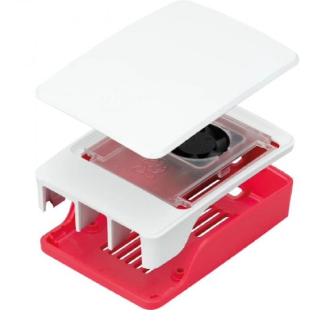 Raspberry Pi Додаткове обладнання до промислового ПК Raspberry Pi Корпус червоно-білий для Raspberry Pi 5 офіційний (SC1159)