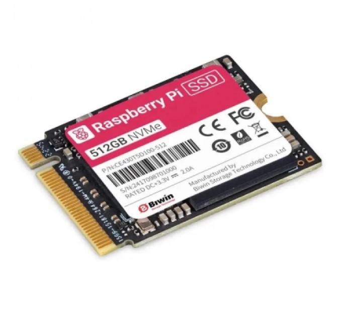 Raspberry Pi Додаткове обладнання до промислового ПК Raspberry Pi Твердотільні накопичувачі Raspberry Pi SSD 256 GB (SC1439)