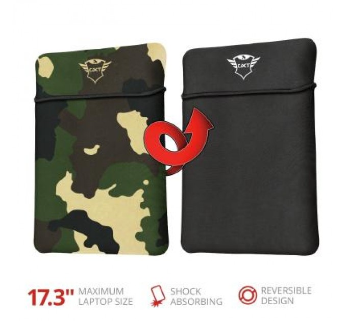 Trust Чохол до ноутбука Trust 17.3" GXT 1244C Lido JUNGLE CAMO (23246)