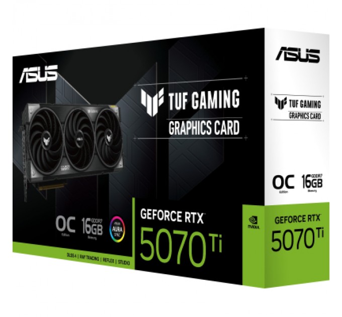 ASUS Відеокарта ASUS GeForce RTX5070 Ti 16GB TUF OC GAMING (TUF-RTX5070TI-O16G-GAMING)