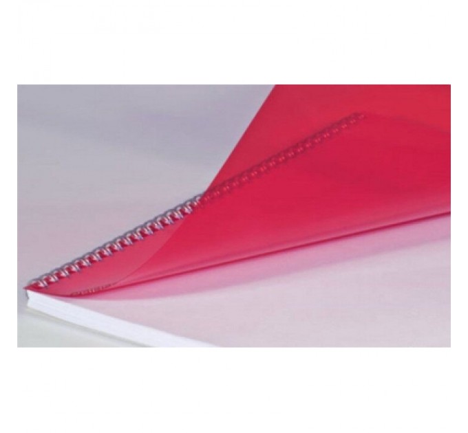 bindMARK Обкладинка для палітурки bindMARK пл. Кристал А3, 180мкн (100 шт.) ПВХ, червоні (40034)