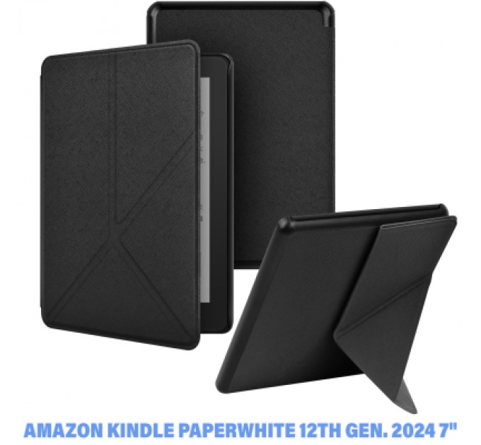 BeCover Чохол до електронної книги BeCover Ultra Slim Origami Amazon Kindle Paperwhite 12th Gen. 2024 7" Black (712837)