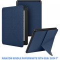 BeCover Чохол до електронної книги BeCover Ultra Slim Origami Amazon Kindle Paperwhite 12th Gen. 2024 7" Deep Blue (712838)