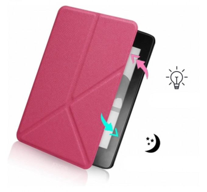 BeCover Чохол до електронної книги BeCover Ultra Slim Origami Amazon Kindle Paperwhite 12th Gen. 2024 7" Hot Pink (712843)