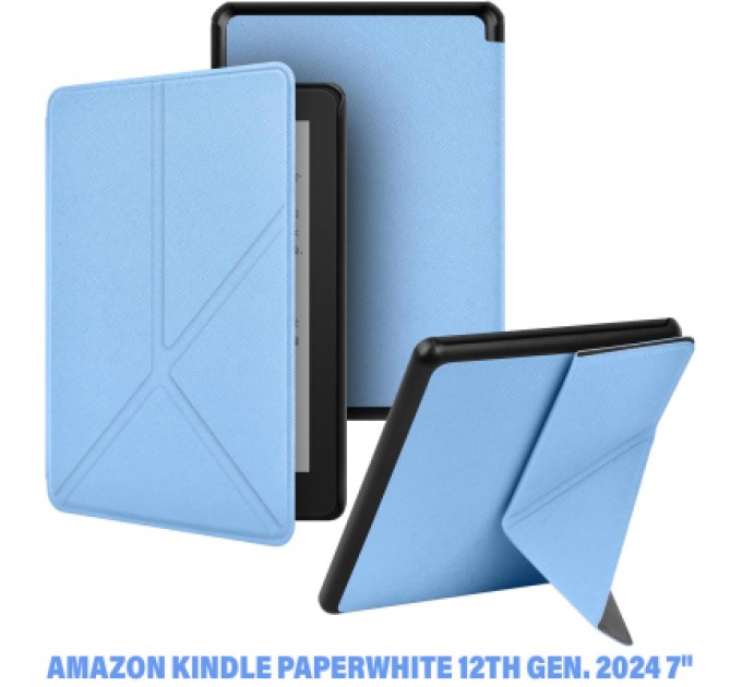 BeCover Чохол до електронної книги BeCover Ultra Slim Origami Amazon Kindle Paperwhite 12th Gen. 2024 7" Light Blue (712839)