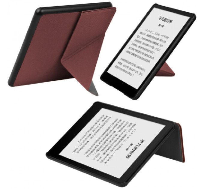 BeCover Чохол до електронної книги BeCover Ultra Slim Origami Amazon Kindle Paperwhite 12th Gen. 2024 7" Red Wine (712842)