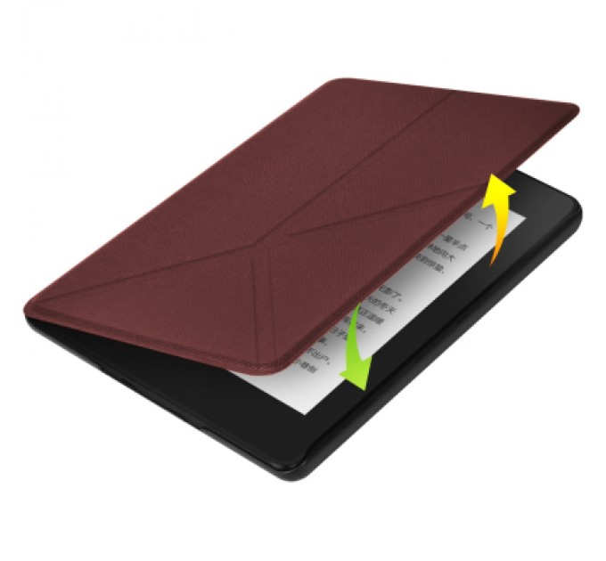 BeCover Чохол до електронної книги BeCover Ultra Slim Origami Amazon Kindle Paperwhite 12th Gen. 2024 7" Red Wine (712842)