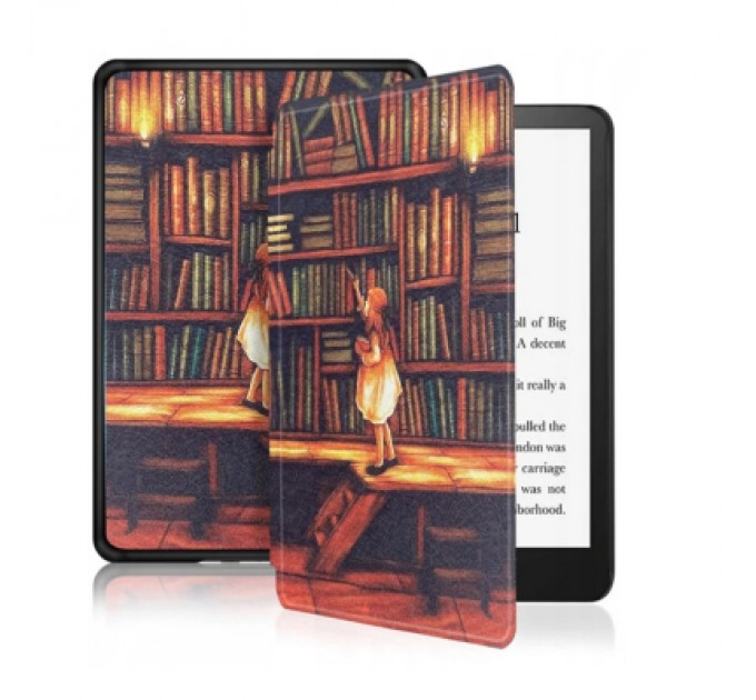BeCover Чохол до електронної книги BeCover Smart Case Amazon Kindle Paperwhite 12th Gen. 2024 7" Library Girl (712856)
