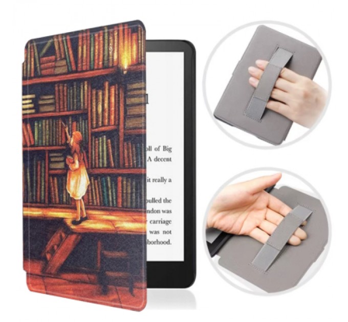 BeCover Чохол до електронної книги BeCover Smart Case Amazon Kindle Paperwhite 12th Gen. 2024 7" Library Girl (712856)