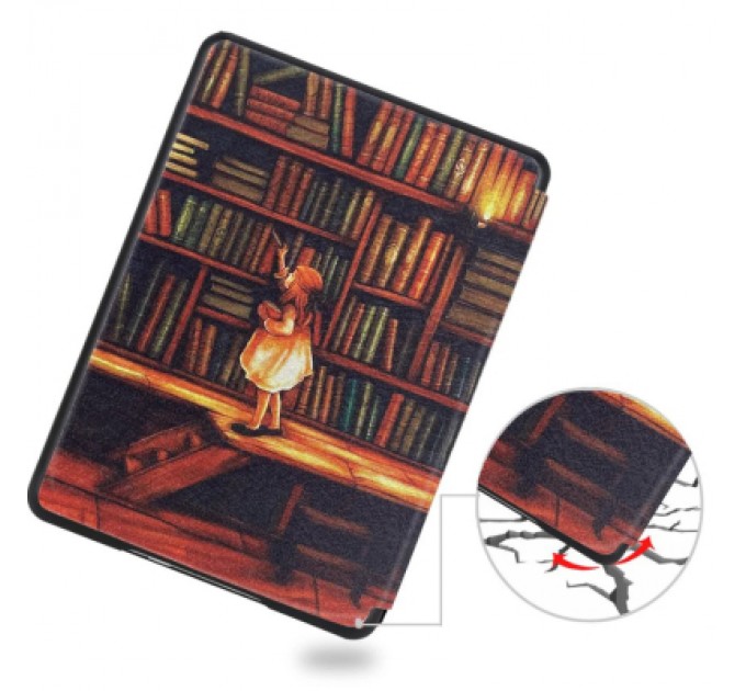 BeCover Чохол до електронної книги BeCover Smart Case Amazon Kindle Paperwhite 12th Gen. 2024 7" Library Girl (712856)