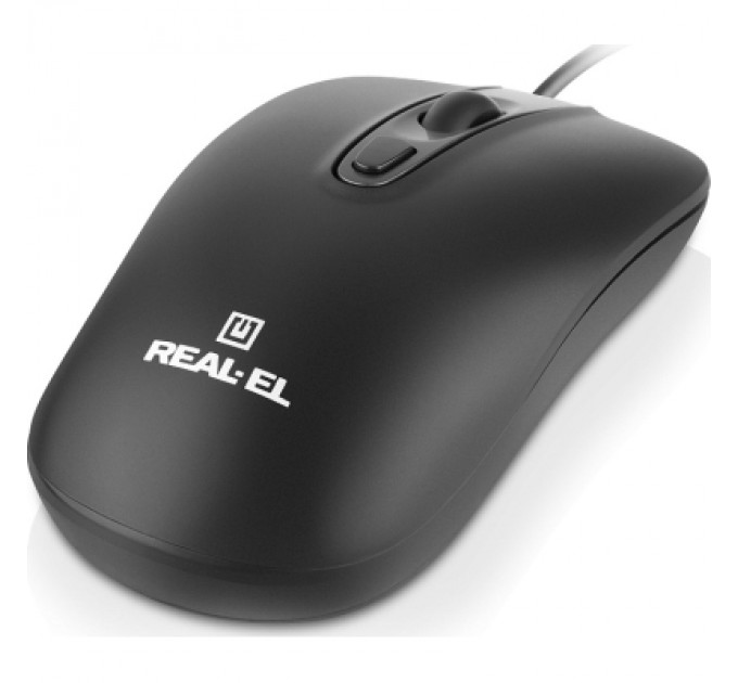 REAL-EL Мишка REAL-EL RM-222 USB Black/Gray (EL123200040)