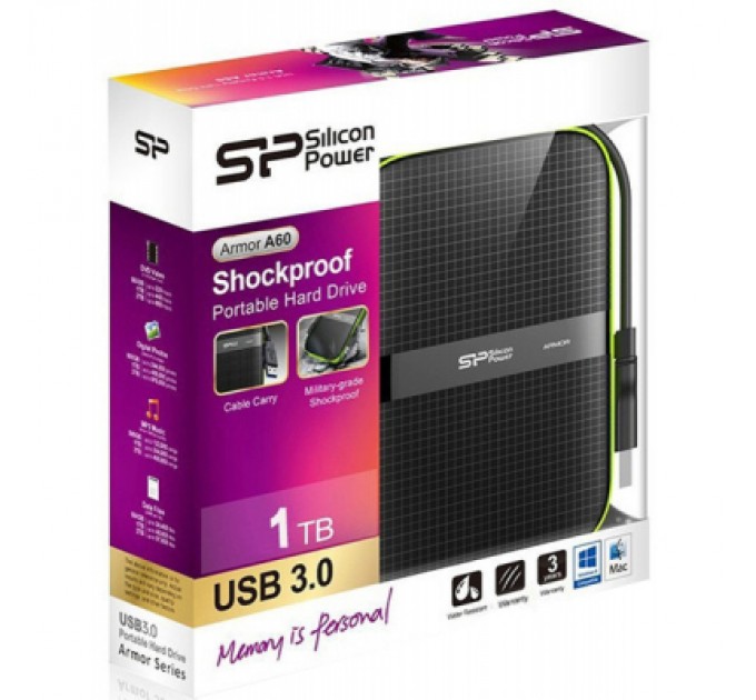 Silicon Power Зовнішній жорсткий диск 2.5" 2TB Silicon Power (SP020TBPHDA60S3K)