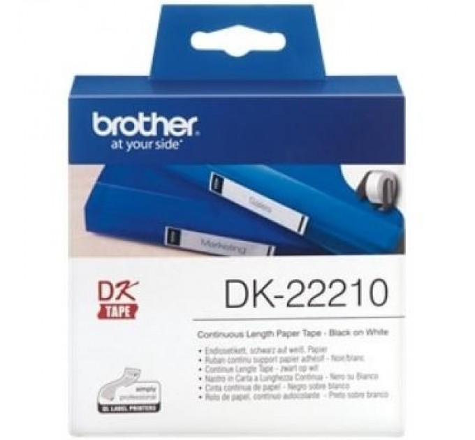 Brother Етикет-стрічка Brother для принтера QL-1060N/QL-570QL-800 (29mm x 30.48M) (DK22210)