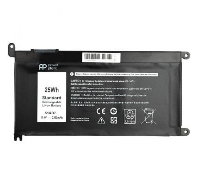 PowerPlant Акумулятор до ноутбука DELL Chromebook 3180 (51KD7) 11.4V 2200mAh PowerPlant (NB441266)