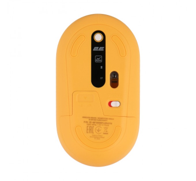 2E Мишка 2E MF300 FLORAPOPPY Silent Silent Wireless/Bluetooth Yellow (2E-MF300WFLORAYW)