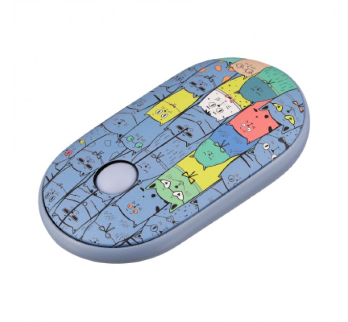 2E Мишка 2E MF300 PETSCATS Silent Wireless/Bluetooth Blue (2E-MF300WPETSBL)