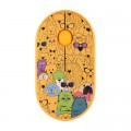 2E Мишка 2E MF300 PETSCATS&DOGS Silent Wireless/Bluetooth Yellow (2E-MF300WPETSYW)
