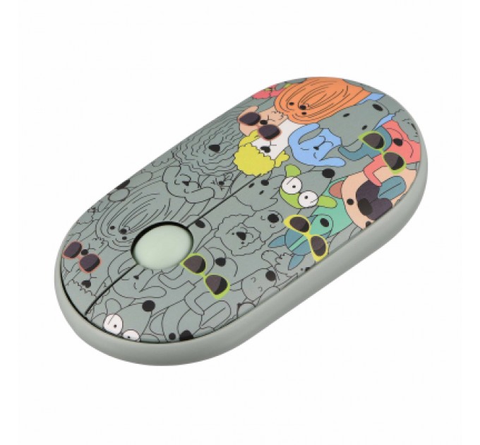 2E Мишка 2E MF300 PETSDOGS Silent Wireless/Bluetooth Green (2E-MF300WPETSGN)