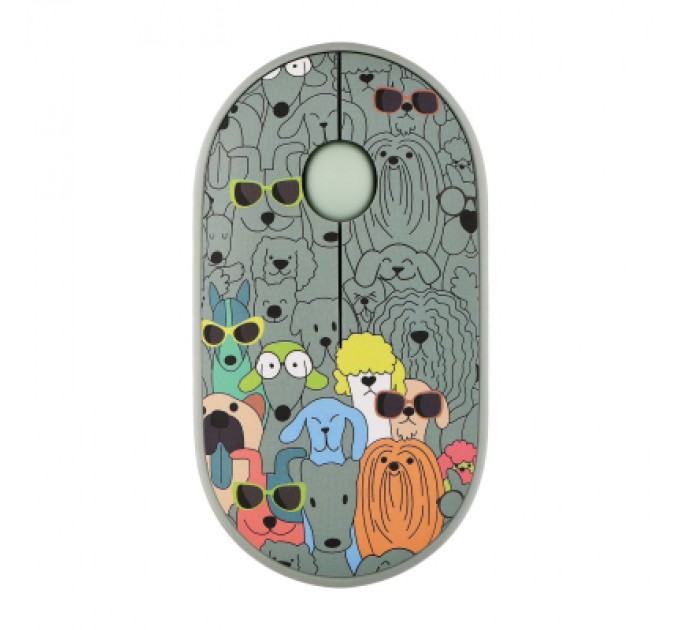 2E Мишка 2E MF300 PETSDOGS Silent Wireless/Bluetooth Green (2E-MF300WPETSGN)