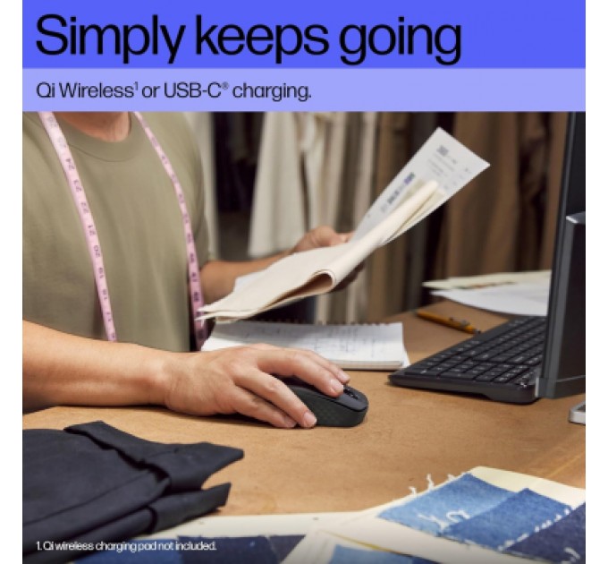 HP Мишка HP 690 Rechargeable Bluetooth Black (7M1D4AA)