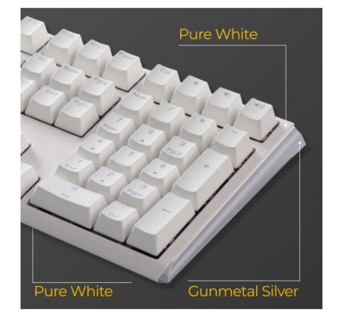 Ducky Клавіатура Ducky One 3 Cherry MX Blue RGB UA USB White (DKON2108ST-CUAPXPWWWSC1)