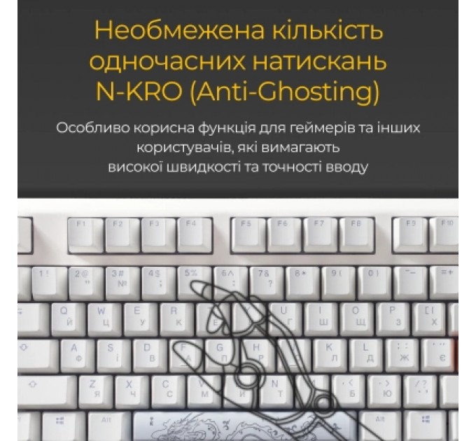 Ducky Клавіатура Ducky One 3 Cherry MX Brown RGB UA USB White (DKON2108ST-BUAPXPWWWSC1)