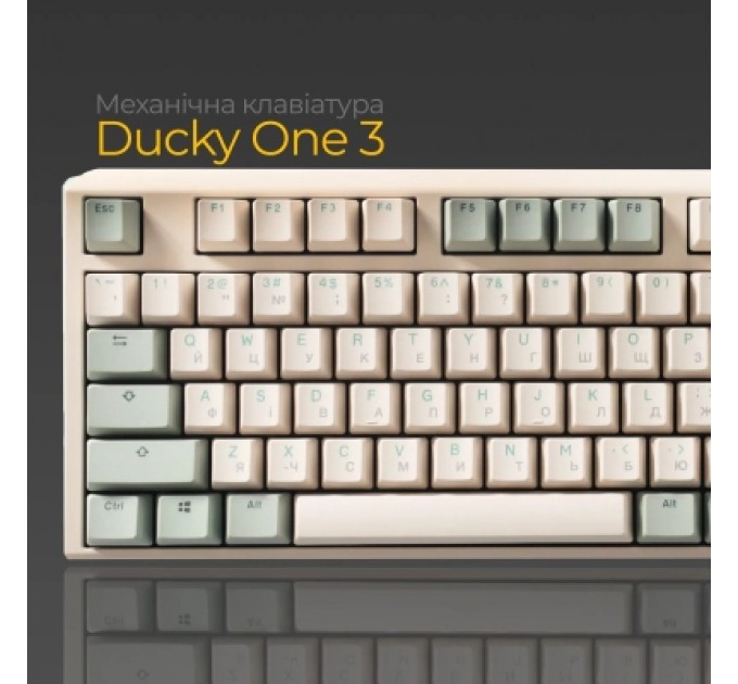 Ducky Клавіатура Ducky One 3 Cherry MX Red UA USB Cream (DKON2108-RUAPXМAEGGC1)