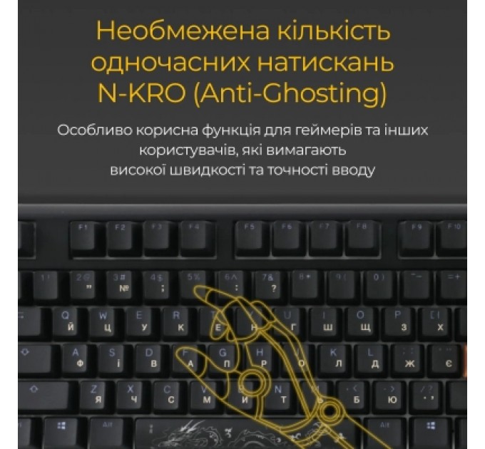 Ducky Клавіатура Ducky One 3 Cherry MX Red RGB UA USB Black (DKON2108ST-RUAPXCLAWSC1)