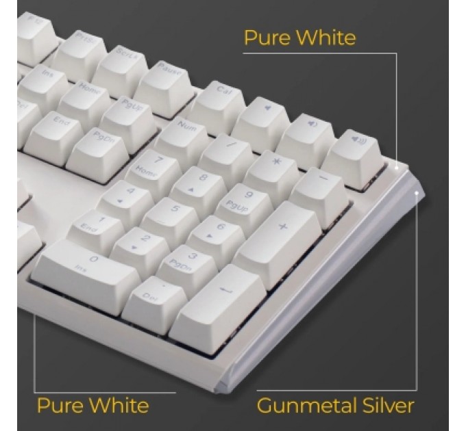 Ducky Клавіатура Ducky One 3 Cherry MX Red RGB UA USB White (DKON2108ST-RUAPXPWWWSC1)