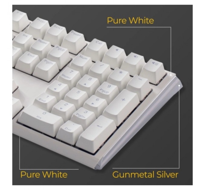 Ducky Клавіатура Ducky One 3 Cherry MX Silent Red RGB UA USB White (DKON2108ST-SUAPXPWWWSC1)