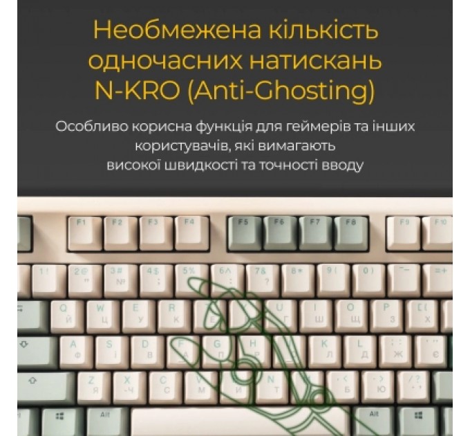 Ducky Клавіатура Ducky One 3 Cherry MX Speed Silver UA USB Cream (DKON2108-PUAPXМAEGGC1)