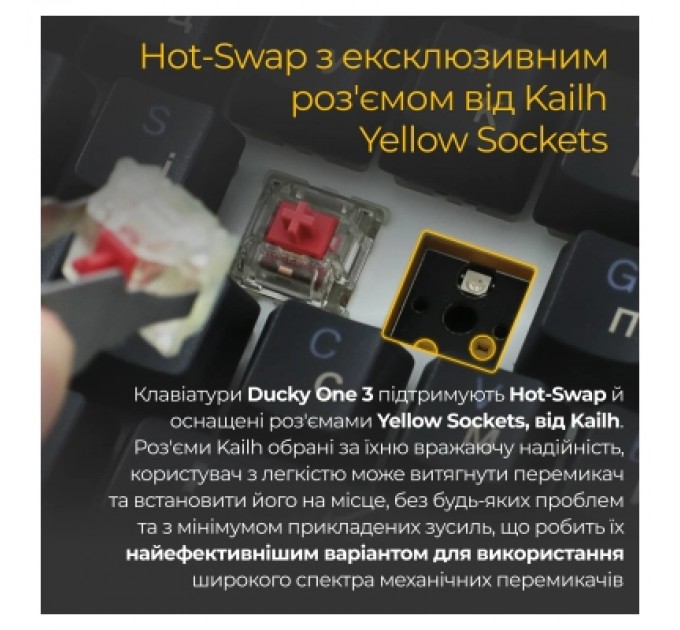 Ducky Клавіатура Ducky One 3 Cherry MX Speed Silver RGB UA USB Black (DKON2108ST-PUAPXCLAWSC1)