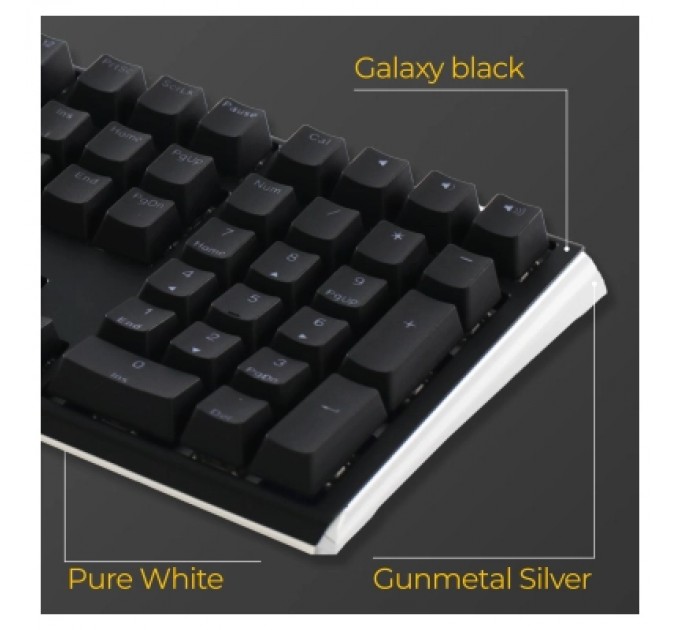 Ducky Клавіатура Ducky One 3 Cherry MX Speed Silver RGB UA USB Black (DKON2108ST-PUAPXCLAWSC1)