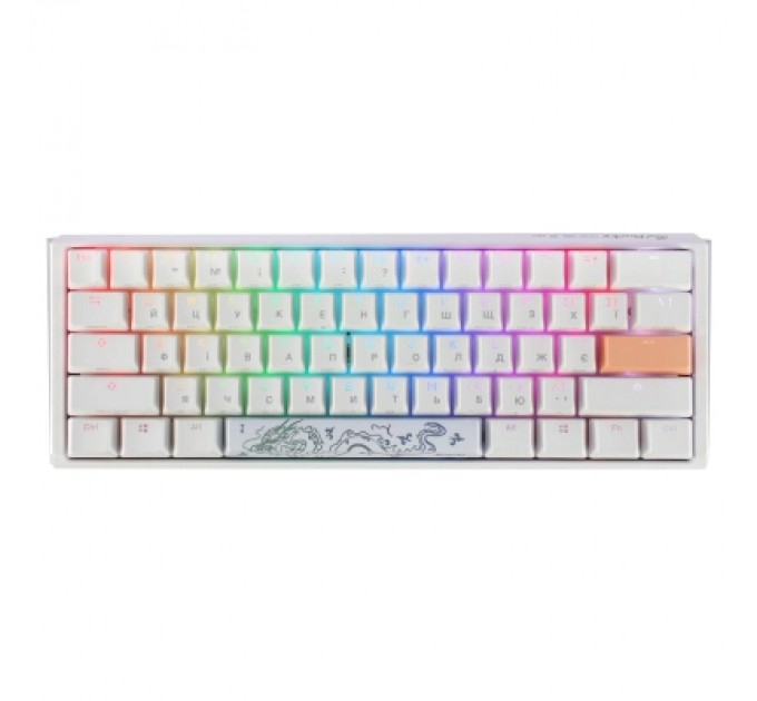 Ducky Клавіатура Ducky One 3 Mini Cherry MX Silent Red RGB UA USB White (DKON2161ST-SUAPXPWWWSC1)