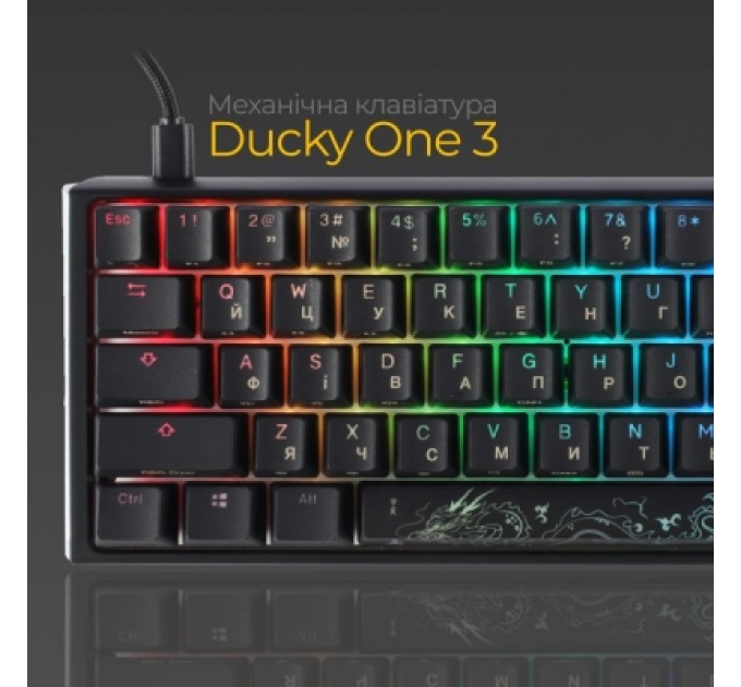 Ducky Клавіатура Ducky One 3 SF Cherry MX Brown RGB UA USB Black (DKON2167ST-BUAPXCLAWSC1)