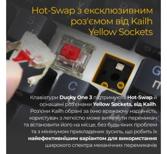 Ducky Клавіатура Ducky One 3 SF Cherry MX Brown RGB UA USB Black (DKON2167ST-BUAPXCLAWSC1)