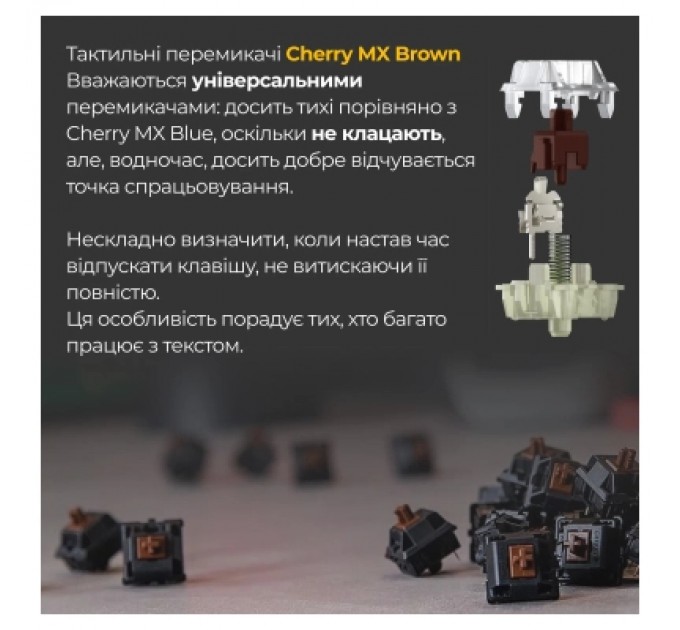 Ducky Клавіатура Ducky One 3 SF Cherry MX Brown RGB UA USB White (DKON2167ST-BUAPXPWWWSC1)
