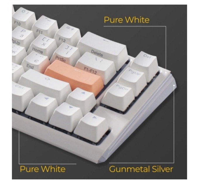 Ducky Клавіатура Ducky One 3 SF Cherry MX Brown RGB UA USB White (DKON2167ST-BUAPXPWWWSC1)