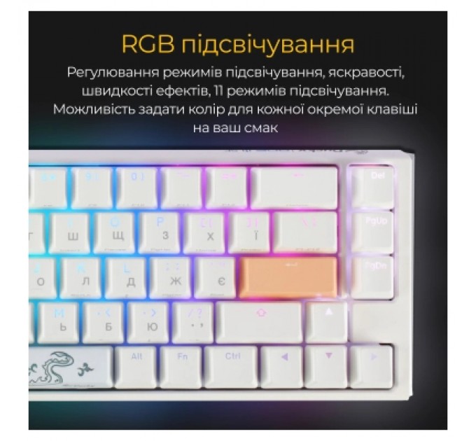 Ducky Клавіатура Ducky One 3 SF Cherry MX Brown RGB UA USB White (DKON2167ST-BUAPXPWWWSC1)