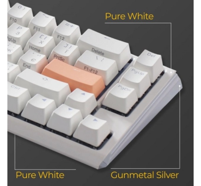 Ducky Клавіатура Ducky One 3 SF Cherry MX Red RGB UA USB White (DKON2167ST-RUAPXPWWWSC1)