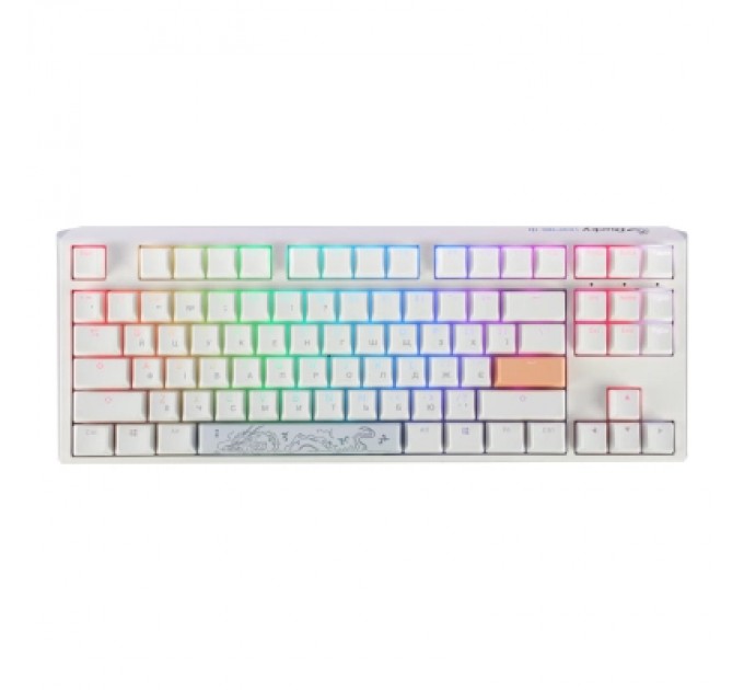Ducky Клавіатура Ducky One 3 TKL Cherry MX Blue RGB UA USB White (DKON2187ST-CUAPXPWWWSC1)