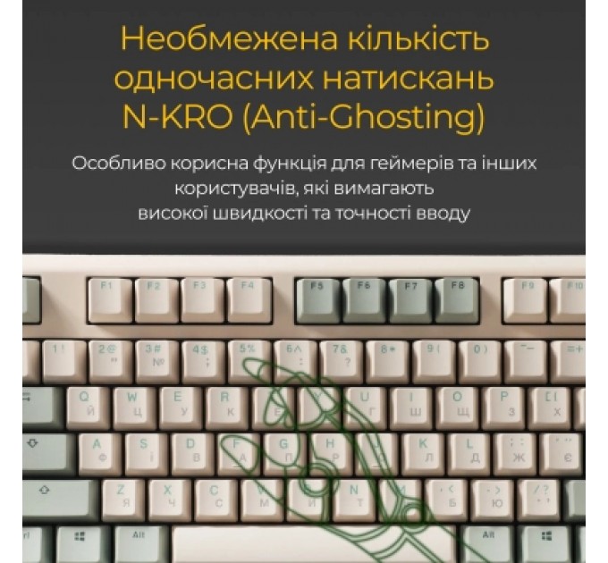 Ducky Клавіатура Ducky One 3 TKL Cherry MX Brown UA USB Cream (DKON2187-BUAPXМAEGGC1)