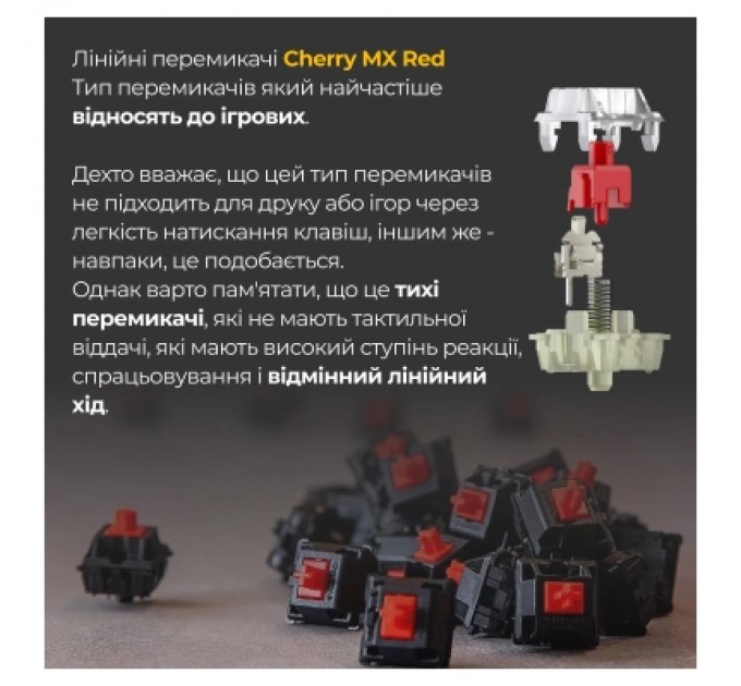 Ducky Клавіатура Ducky One 3 TKL Cherry MX Red RGB UA USB White (DKON2187ST-RUAPXPWWWSC1)