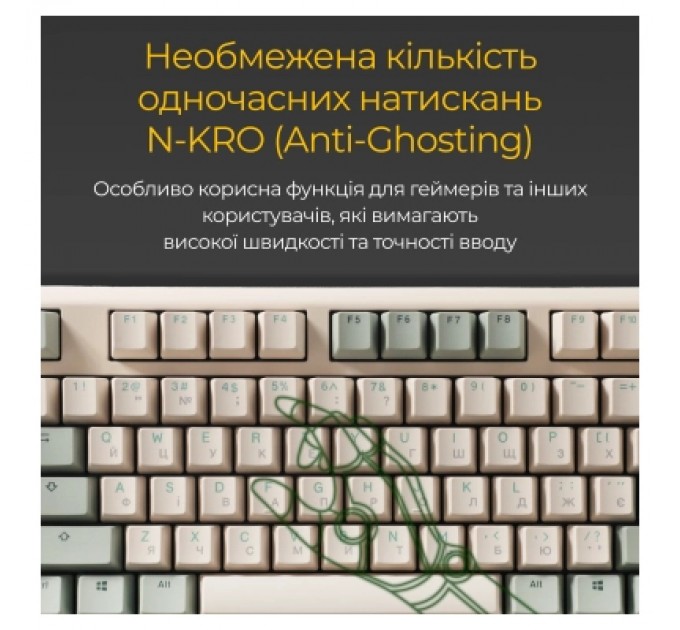 Ducky Клавіатура Ducky One 3 TKL Cherry MX Speed Silver UA USB Cream (DKON2187-PUAPXМAEGGC1)